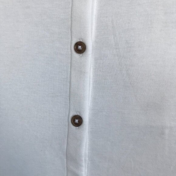VINCE Pima Cotton Blend Button-Up Shirt - Picture 3 of 5